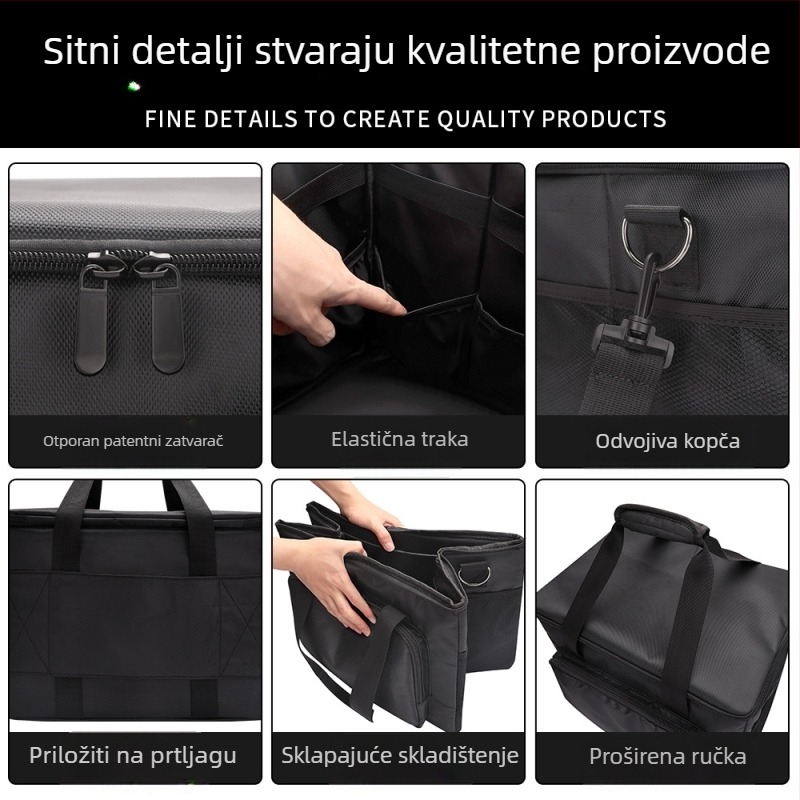 Hengtong torba za frizerske alate - Veliki kapacitet, višefunkcionalna torba za škarice s crossbody naramenicom, Težina 1575 g