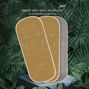 Podloga za kolica od ratana, prozračna, apsorbira znoj, prilagodljiva za djecu 0–1 godina