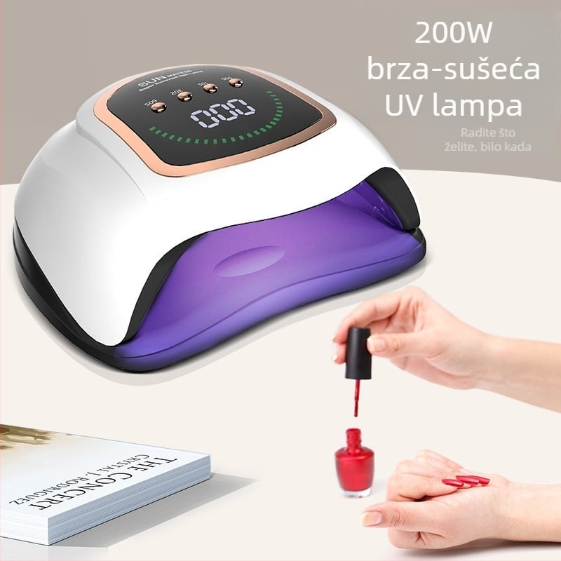 Lampa za nokte s 42 UV LED dioda, 200W, profesionalna upotreba u salonu