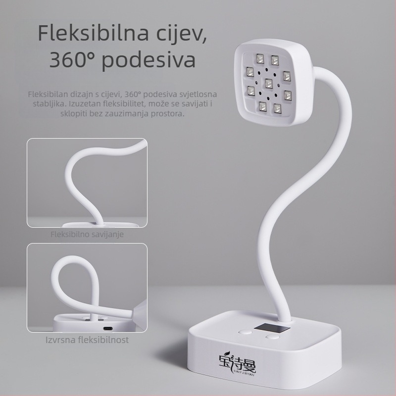 Stolna lampa za manikuru s akumulacijskim napajanjem i indukcijskim punjenjem, senzorom, 27W, model 223