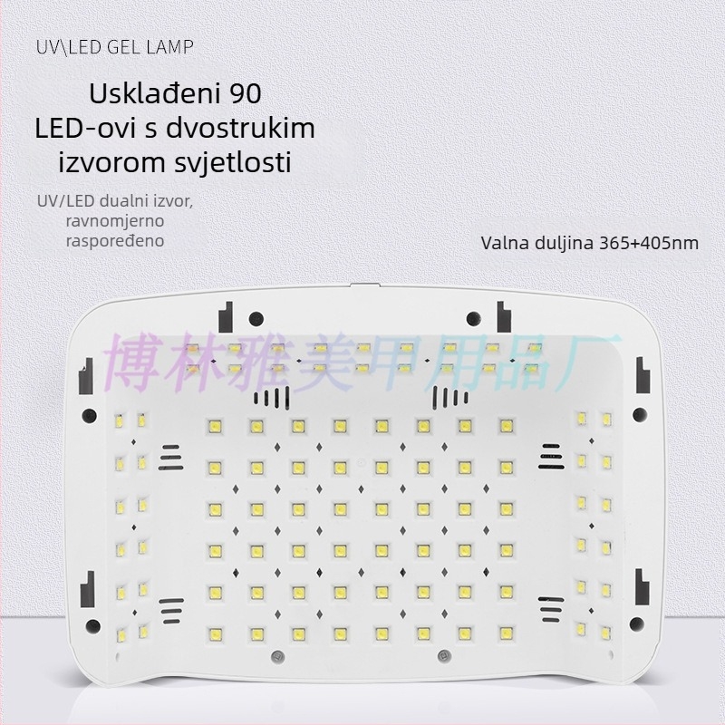 Mate-60 lampa za nokte fototerapija, 380W, 90 LED