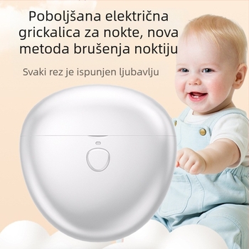 Električni kliješta za nokte s dizajnom protiv prskanja, polirka za manikuru ruku i nogu, potpuno automatska, za bebe, malu djecu i starije (Materijal: plastika + nehrđajući čelik; Pogodno za: univerzalno; Stil: kućni; Brand: Ginseng fruit)