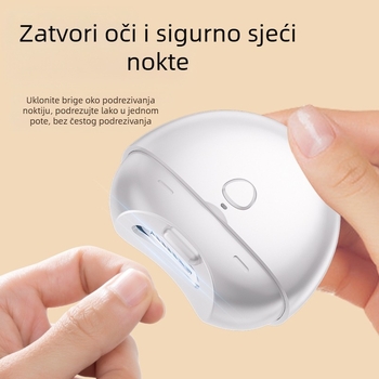 Električni kliješta za nokte s dizajnom protiv prskanja, polirka za manikuru ruku i nogu, potpuno automatska, za bebe, malu djecu i starije (Materijal: plastika + nehrđajući čelik; Pogodno za: univerzalno; Stil: kućni; Brand: Ginseng fruit)