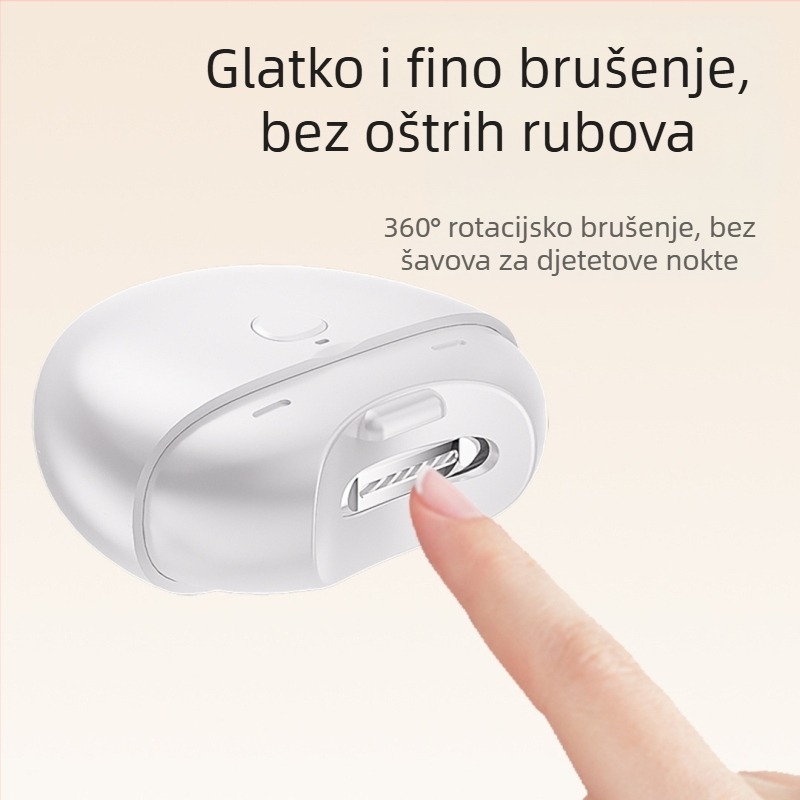 Električni kliješta za nokte s dizajnom protiv prskanja, polirka za manikuru ruku i nogu, potpuno automatska, za bebe, malu djecu i starije (Materijal: plastika + nehrđajući čelik; Pogodno za: univerzalno; Stil: kućni; Brand: Ginseng fruit)