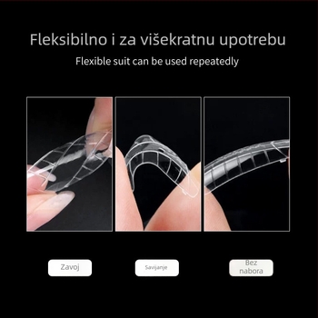 Chaoyan Beauty forma za produženje noktiju – ultra tanka, bademastog oblika, prozirna i višekratno upotrebljiva