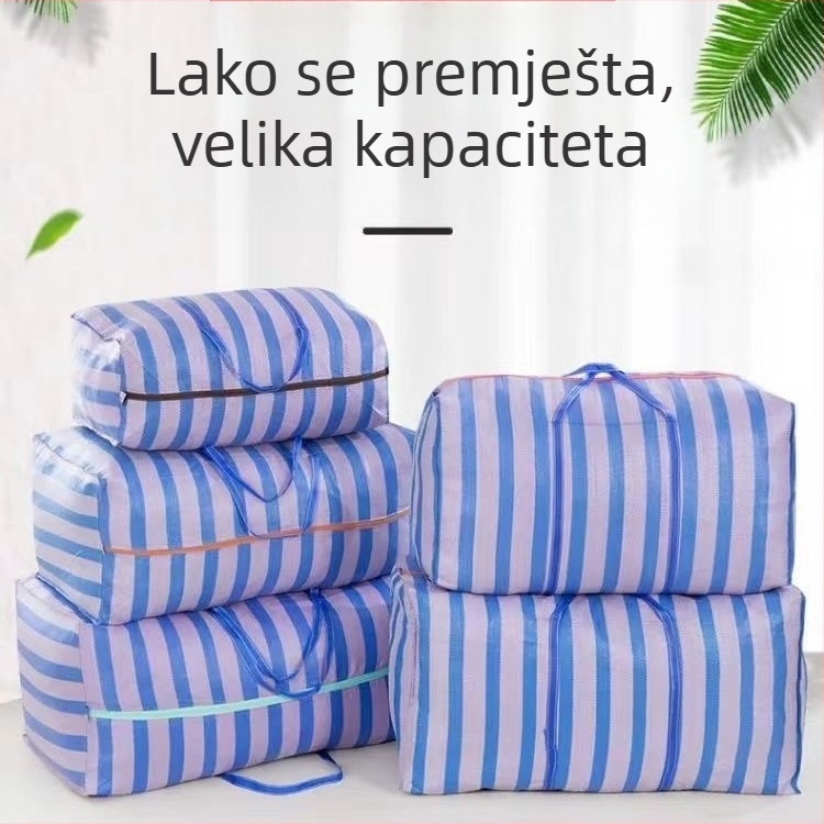 PP tkanu vreću, prijenosna vreća za preseljenje i spremanje posteljine, nosivost 100 kg