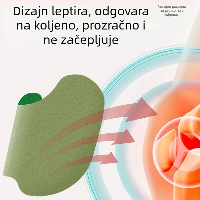 Koljeni flaster za moksibustiju – netkani materijal, Henglitang, 12 flastera u kutiji