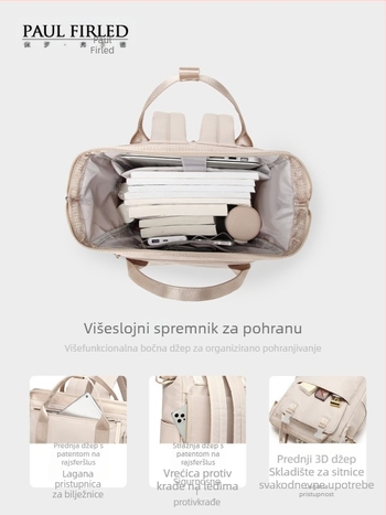 Ženski ruksak za laptop — Oxford tkanina, otpornost na udarce, za slobodno vrijeme putovanja, gradski minimalistčki stil