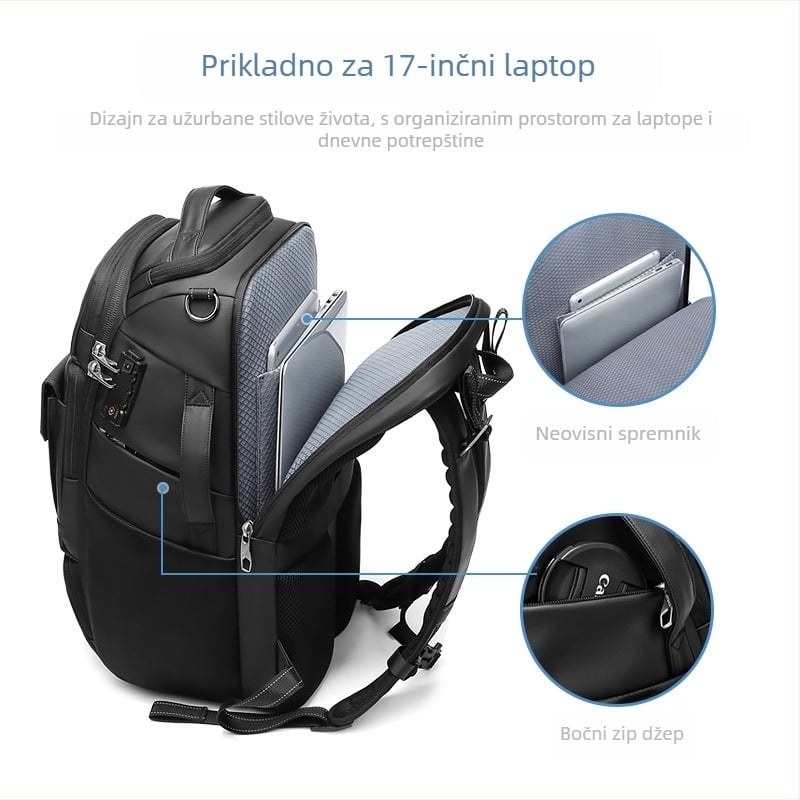 Outwalk ruksak za kameru – vodootporan, zaštita od krađe, otporan na habanje Oxford tkanina, zakrivljeni remen na ramenu, pogodan za DSLR i bezzrcalne kamere