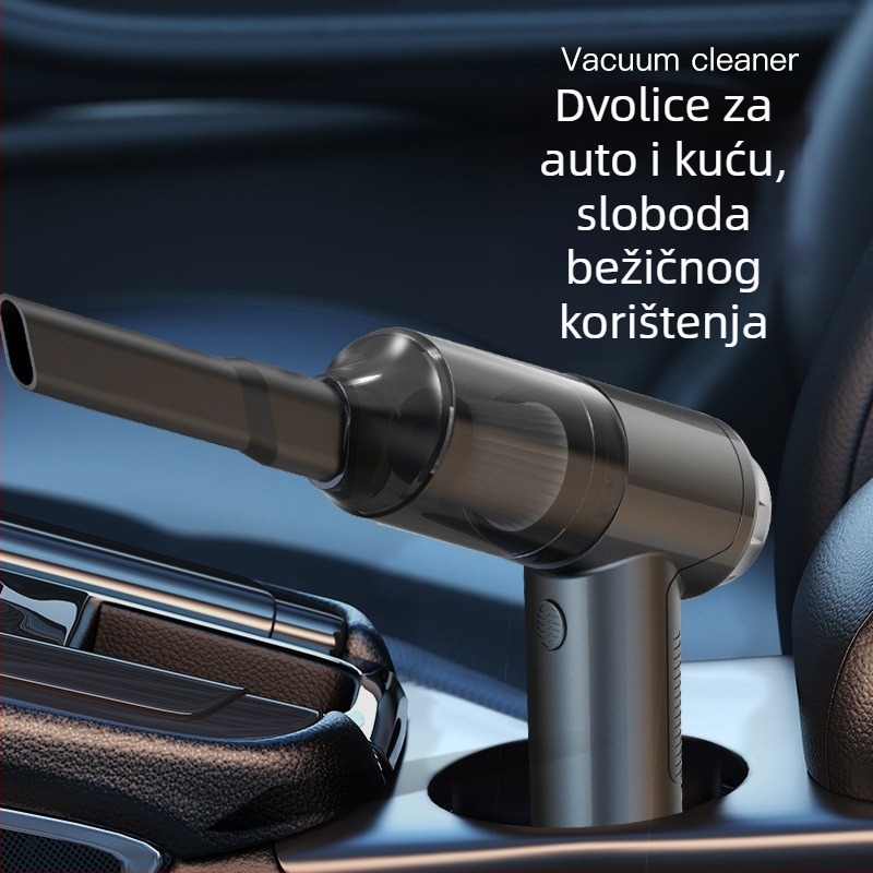 Prijenosni usisavač za auto s bežičnim punjenjem, 9000 Pa, 35W, 7.4V