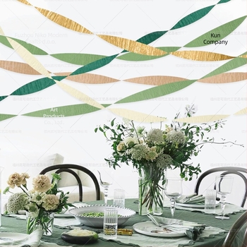 Set rolni crepe papira za ukrašavanje vjenčanog prostora — dvostruki paket, Nicro Party, materijal: papir, rekviziti za uređenje prostora, vjenčana proslava