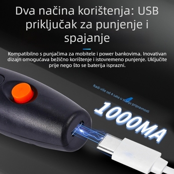 Mini električna gravirka s 114-dijelnim skupom nastavaka, punjiva litijska baterija, 3,7V, trostepeni prijenos brzine, za graviranje nefrita i drva