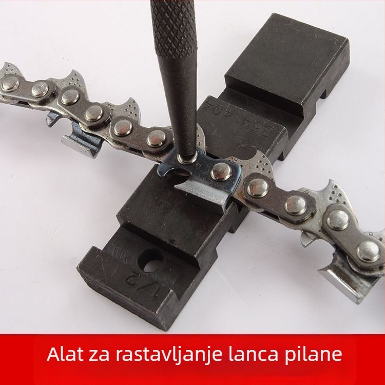 Prijenosni razdjeljivač lanca za pilu — spojnik lanca, alat za razdvajanje lanca, materijal: 40 željezo