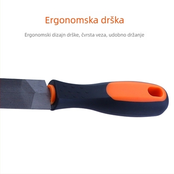 Diamantski pilnik s romboidnim uzorkom za stolarstvo, profilirani presjek, zubi s dvostrukim zrnima, čelik T12
