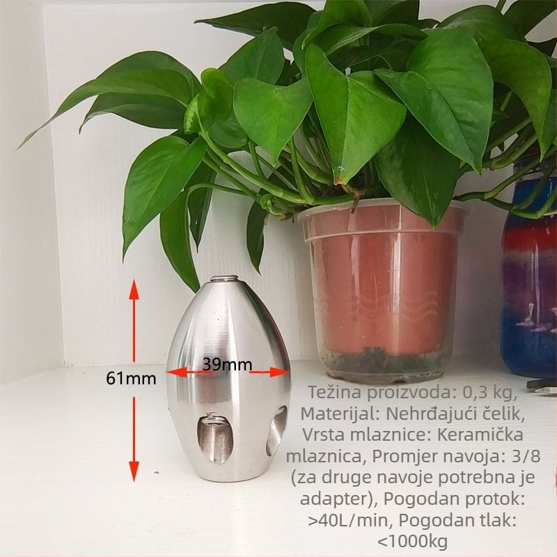 Visokotlačna mlaznica za čišćenje kanalizacijskih cijevi, nehrđajući čelik | Jie Cartoon