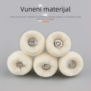 Journalists Back Velvet Brusna glava od vune s jade perlama i filcom od bora