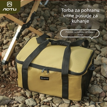Torba za skladištenje vanjskih kuhinjskih alata s džepom za plinski cilindar i dizajnom otporan na udarce — AOTU/bump
