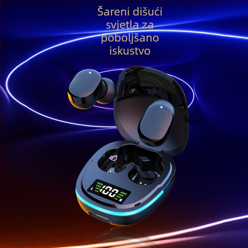Bežične Bluetooth sportske stereo in-ear slušalice, Bluetooth 5.1, domet 10 m, NFC, glasovno upravljanje, 8+ sati trajanja