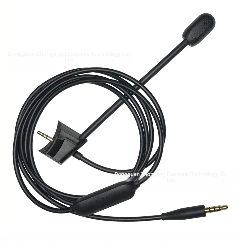 Audio kabel za BOSE QC35 slušalice s odvojivim mikrofonom, zlatno obloženo jezgro bakra visoke čistoće, TPE vodič, ROHS