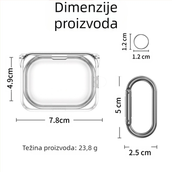 TPU zaštitno tvrdo kućište za Nothing Ear(A) Bluetooth slušalice — otporne na padove, prašinu, prijenosno skladištenje, injekcijsko oblikovano, prilagodljivo