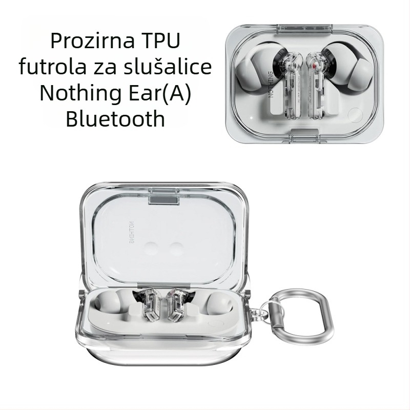 TPU zaštitno tvrdo kućište za Nothing Ear(A) Bluetooth slušalice — otporne na padove, prašinu, prijenosno skladištenje, injekcijsko oblikovano, prilagodljivo
