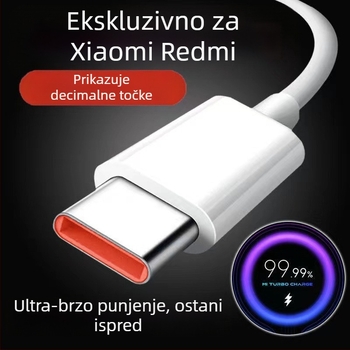 Kabel za punjenje USB Type-C i Micro USB, brzo punjenje (67W max, PVC, jednostruki konektor)