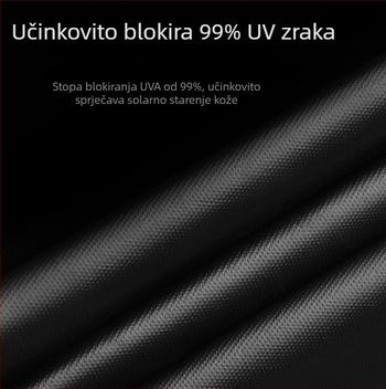 Kišobran s automatskim otvaranjem i zatvaranjem, okvir od 8 čeličnih rebara, platno 190T, UV zaštita UPF 40+, plastična drška