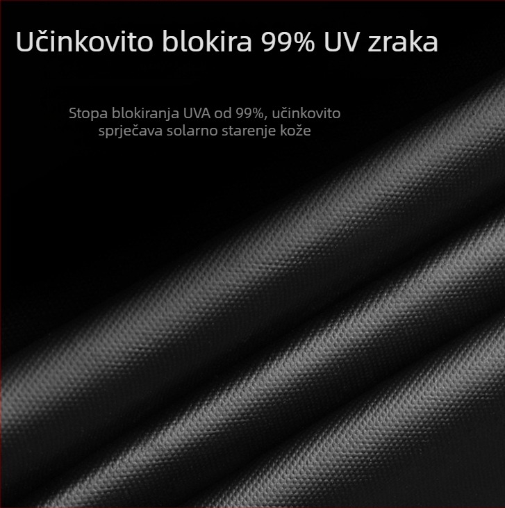 Kišobran s automatskim otvaranjem i zatvaranjem, okvir od 8 čeličnih rebara, platno 190T, UV zaštita UPF 40+, plastična drška