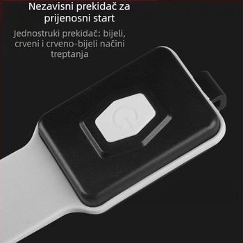 Vanjsko prijenosno COB svjetlo za trčanje s Type-C punjenjem, LED, 5V, 1W, gumb prekidač