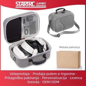 Meta Quest 3 Cross-Body torbica za pohranu od STARTRC GAMES, Snowflake Cloth, za Meta Quest 3