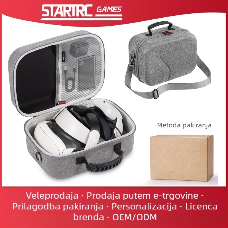 Meta Quest 3 Cross-Body torbica za pohranu od STARTRC GAMES, Snowflake Cloth, za Meta Quest 3