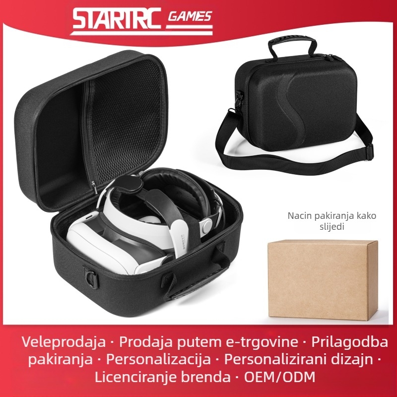 Meta Quest 3 Cross-Body torbica za pohranu od STARTRC GAMES, Snowflake Cloth, za Meta Quest 3