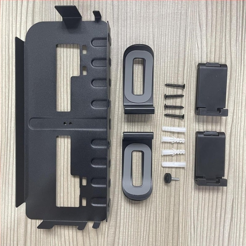 PS5 zidni držač sa držačem za slušalice za PS5, PS5 Slim, PS5 Pro i PS5 VR2 | Metal + ABS, 445 g