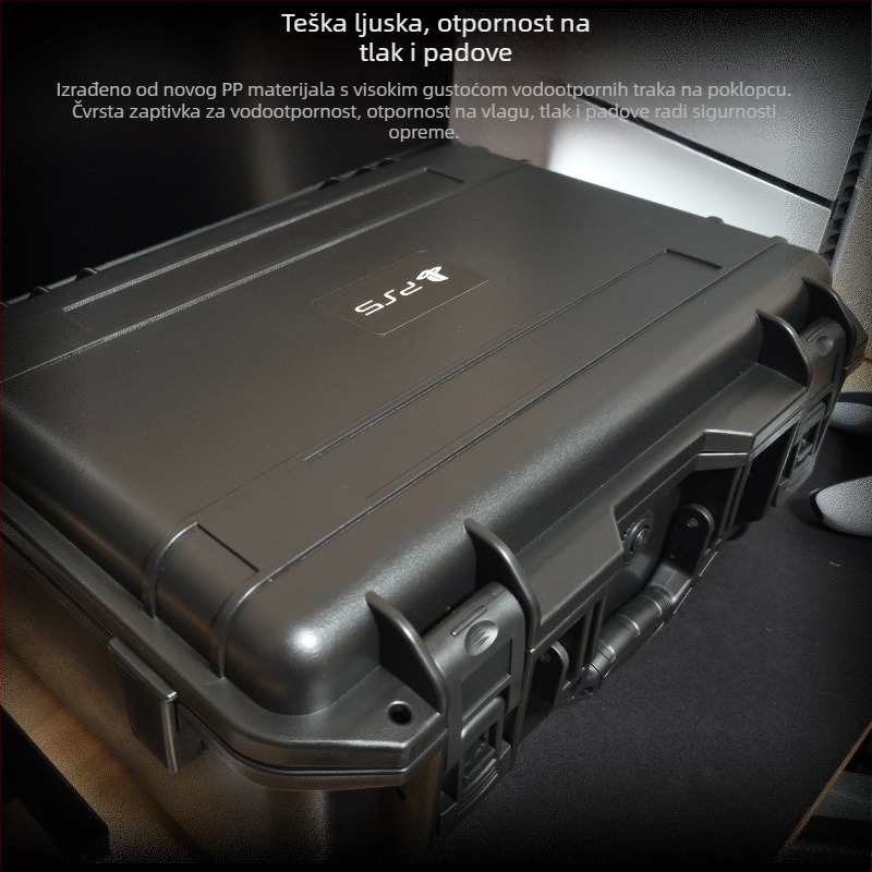 PS5 Slim Kutija za pohranu, ABS+EVA materijal, Injekcijsko oblikovanje, Kompatibilno s PS5 Slim konzolom, Težina 3,6 kg, Uključuje 1 kutiju za pohranu