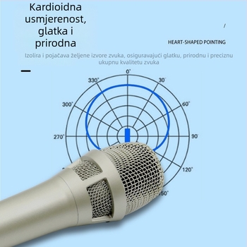 105 kondenzatorski mikrofon s vanjskom zvučnom kartom za livestream i karaoke - kompatibilan s PC-jem i mobilnim uređajem - kardioidni uzorak snimanja, 100 Hz - 20 kHz, SNR ≥70 dB, mono