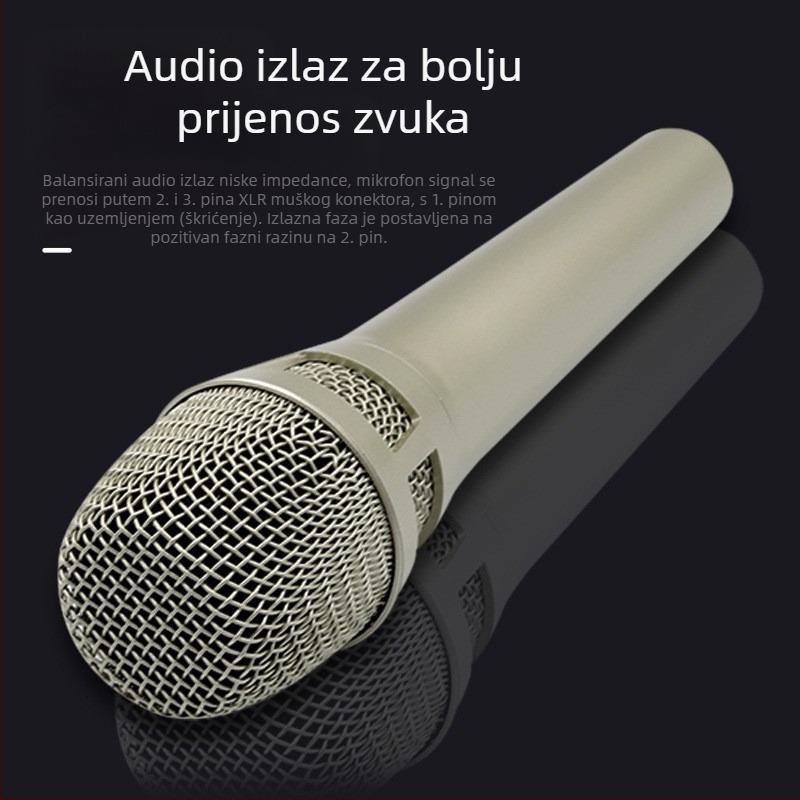 105 kondenzatorski mikrofon s vanjskom zvučnom kartom za livestream i karaoke - kompatibilan s PC-jem i mobilnim uređajem - kardioidni uzorak snimanja, 100 Hz - 20 kHz, SNR ≥70 dB, mono