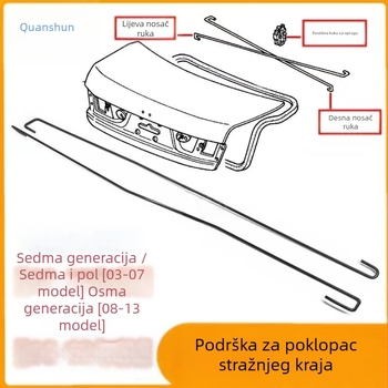 Podizač poklopca prtljažnika za Honda Accord – kompatibilan s generacijama 7 (2003–2007) i 8 (2008–2013)