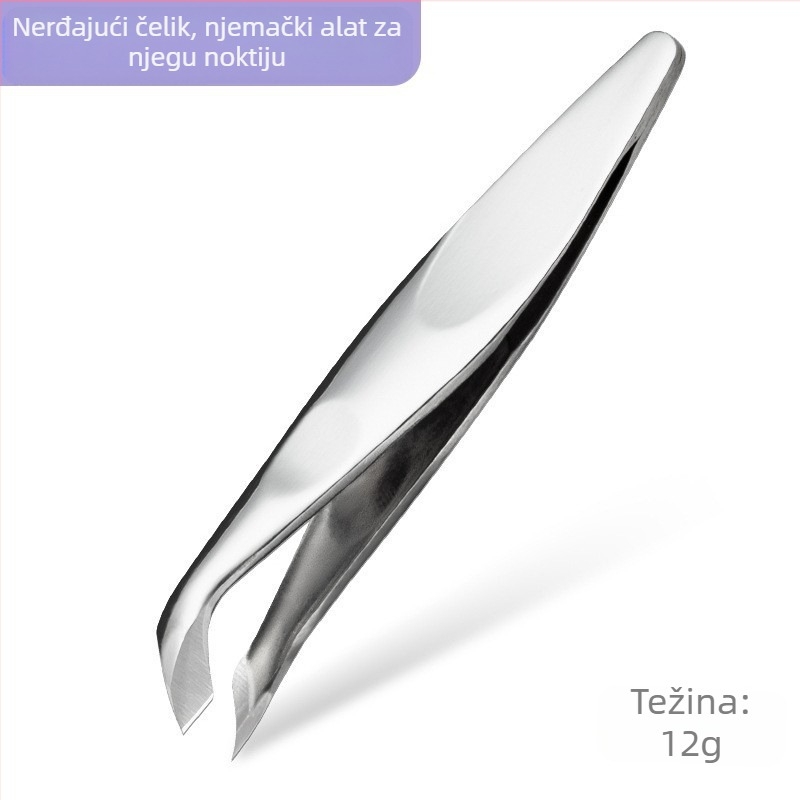 Senten Ruski stil, nehrđajući čelik, kliješta za kožicu s kosim oštrenjem, profesionalna njega noktiju, uklanjanje kožice