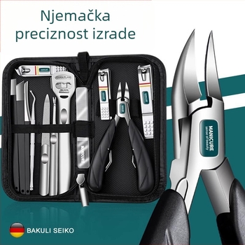 Set pedikure s klještima za nokte i škaricama – prijenosni kućni model, nehrđajući čelik