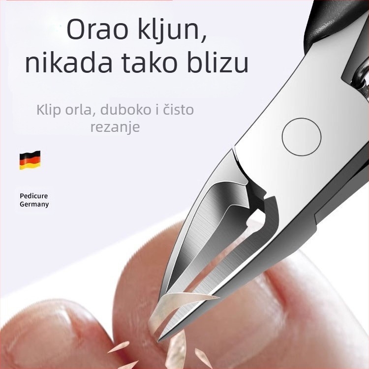 Set pedikure s klještima za nokte i škaricama – prijenosni kućni model, nehrđajući čelik