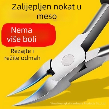 Set alata za pedikuru od nehrđajućeg čelika: kliješta za brazdu noktiju, šikimi nožicama i višenamjenske pinzete