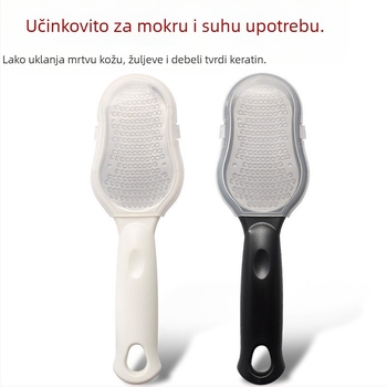 Pedikir alat s ovalnim kamenom za brušenje | Materijal: nehrđajući čelik + plastika | Marka: Other