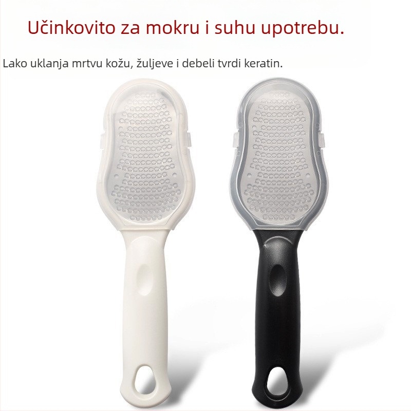 Pedikir alat s ovalnim kamenom za brušenje | Materijal: nehrđajući čelik + plastika | Marka: Other