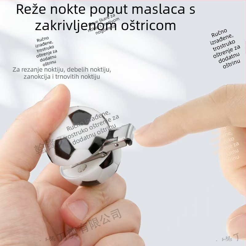 Transformirajuće kliješta za nokte s motivom crtani nogomet, nehrđajući čelik, mini, privjesak za ključeve
