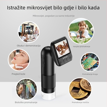 APEXEL digitalni mikroskop, 800x povećanje, visoka rezolucija, za biološko promatranje i identifikaciju nakita, pogodan za obrazovanje i istraživanje