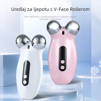 V-Face Roller EMS masaža lica za kućnu upotrebu: podizanje i učvršćivanje, prijenosna, IPX6 vodootporna, ugrađena baterija 300–500 mAh, aozhifeng