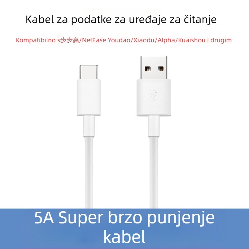 Kabel za punjenje za riječničko pero, kompatibilan s NetEase Youdao, Xiaodu, Alpha, Xiaoxun i iFlytek