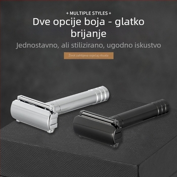 Chaoke muški ručni brijač — otporan na ogrebotine, retro dizajn, dvostruka oštrica