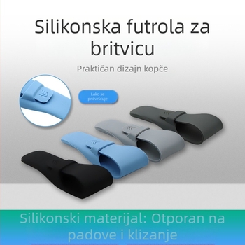 Ručna kožna britva s kožnim futrolom za putovanja i klasičan držač britve