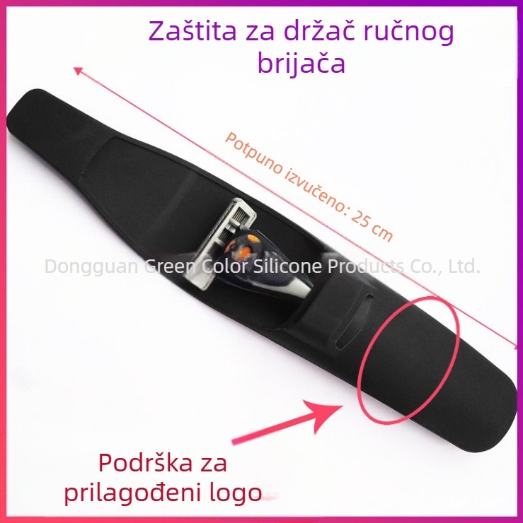 Ručna kožna britva s kožnim futrolom za putovanja i klasičan držač britve